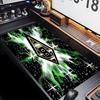 Borussia Mönchengladbach Logo Thema Premium Rutschfestes Mauspade mit Genähten Kanten, Strapazierfähiges Gummi-Material, für Schreibtisch & Gaming Tolle Geschenke
