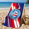 Football Club Emblem Beach Towel, Microfiber Beach Towel, Perfect For Pool, Beach, Travel, Home Decor Beach Party Fan Gifts