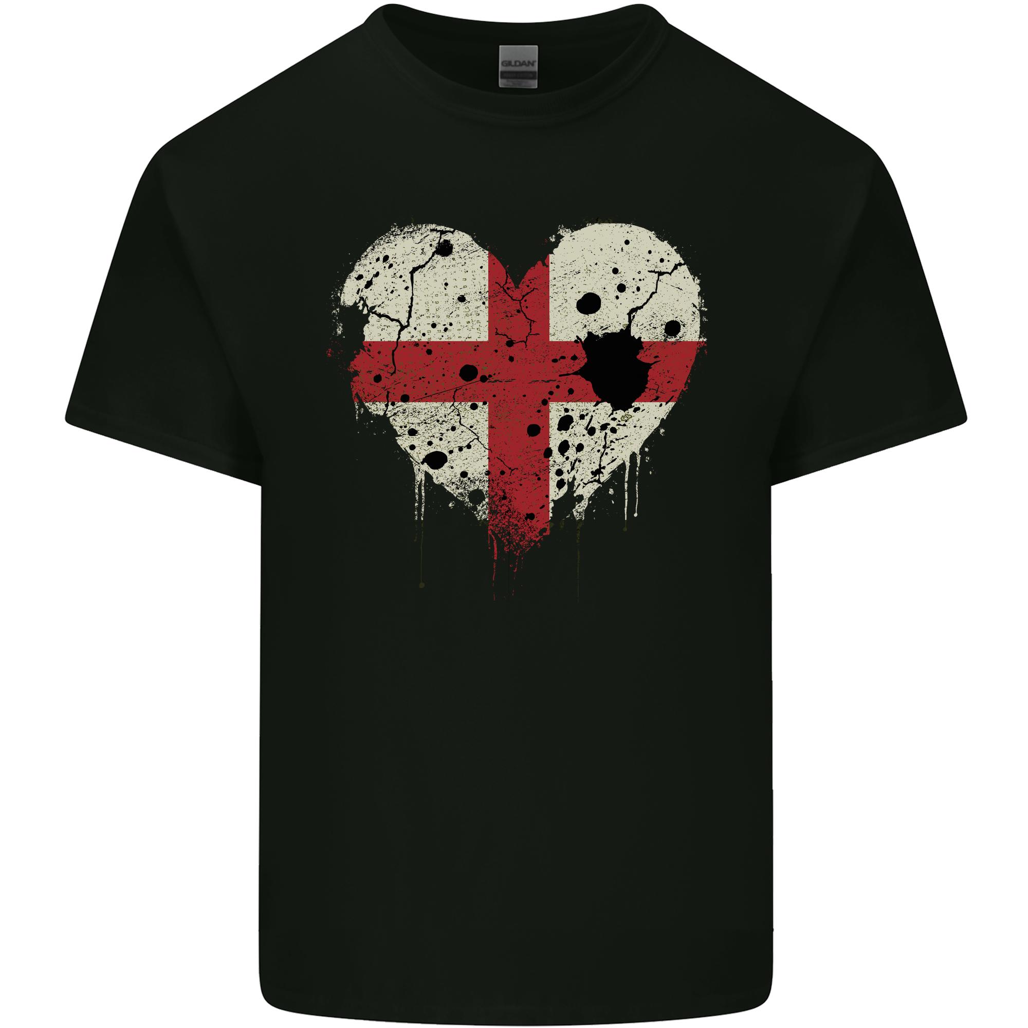 Love Flag England English Football Rugby Unisexs Light Cotton TShirt S