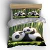 "Panda-Themed Cozy Relaxation Set" Exquisite Three-piece Bedding Set Gift for Kids and Adults