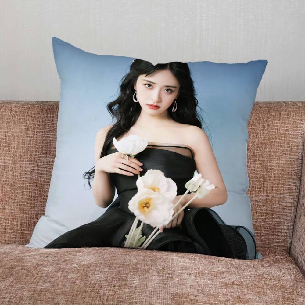 Actor Shen Yue Pillow Case For Home Bedroom Car Office Decoration Living Room Sofa Cushion Cover Suitable