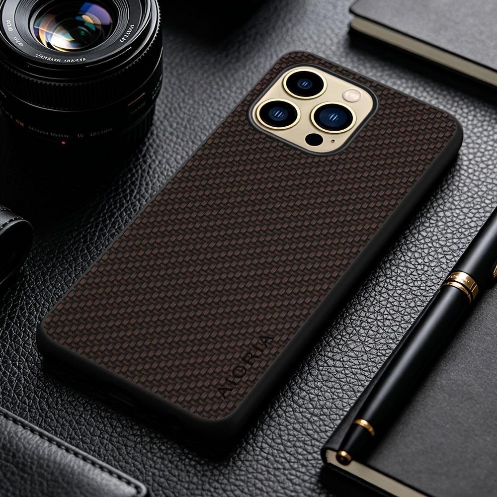 Phone Case: New Fashion Phone Case for iPhone 15 14 13 Pro Max Plus Business Casual Faux Synthetic Leather Phone Cover