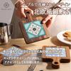 Neutral Zenith Wooden Tile Heat Scandinavian Pot Mat for and Camping Coaster/Pot Holder, Resistant, Style, Stylish, Insulated, Restaurants, Cafes,