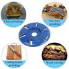 6-Teeth Steel Wood Carving Disc - Angle Grinder Milling Cutter (Durable, Precision-Cut Woodworking Tool)