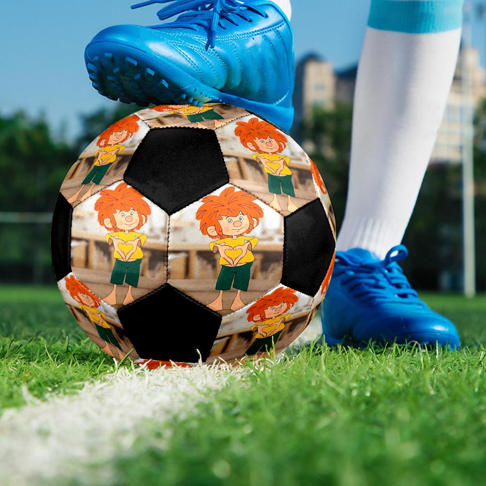 Meister Eder Indoor Soccer Ball Colorful Machine Stitched PVC Size 5 Team Training Competition Ready Durable High-Bounce Cool Sports Gift