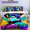 Elvis 3-teiliges Bettwäsche-Set Bettbezug Verschluss Enthält 1 Bettbezug & 2 Kissenbezüge für Alle Jahreszeiten Schlafzimmer Zuhause Wohnheim Dekor