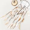 Retro Quasten Bunte Federn Stirnband Perlen Bohemian Boho Stil Kopfschmuck Verstellbar Kostüm Regenbogen Indianer Stirnband Karneval