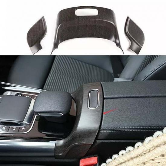 - Armrest Box Switch Trim Oak Grain For Benz GLA W156 Car Middle Console
