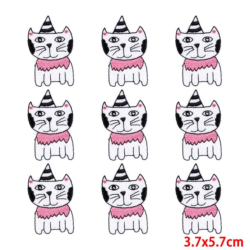 10 Pcs/lot Wholesale Embroidery Patch Iron On Patches For Clothing Patches On Clothes Jackets Decor Applique Sew Supplies