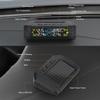 Wireless Tire Pressure Monitor HD LCD Display Real Time Alert Solar Powered USB Charging Tire Pressure Monitoring System