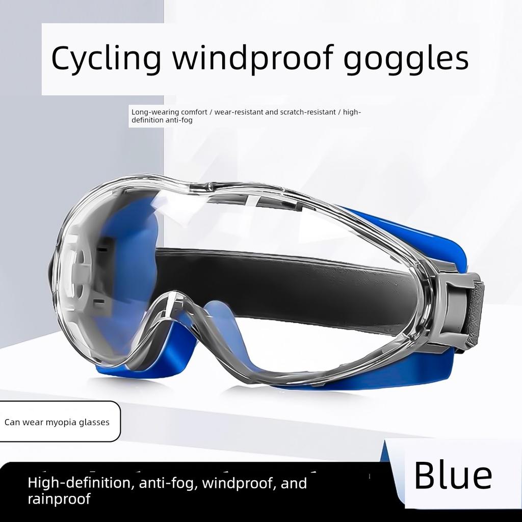 Deutsche Fahrradbrille, Winddichte Schutzbrille, Professionelle Sportbrille zum Laufen und Radfahren, Kann über Brillen getragen werden, Outdoor Spritzschutz