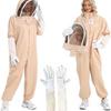 Apicoltura Polycotton A Prova di Api Abbigliamento Protettivo Tuta Completa da Apicoltore Fattoria Unisex Tenuta di Sicurezza Guanti Velo Cappuccio Apiario