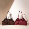 New Year Christmas Wedding Tote Bag, Underarm Bag, Large Capacity Commuting Bag, Genuine Leather Shoulder Bag, Shopping Bag for Women