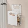 Large Capacity Laundry Container Wall Mounted Hamper Breathable Container Foldable Heavy Duty Toy Storage Basket Space Saving Basket for