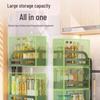 Rotatable 2-Tier Corner Wall-Mounted Kitchen Spice Rack