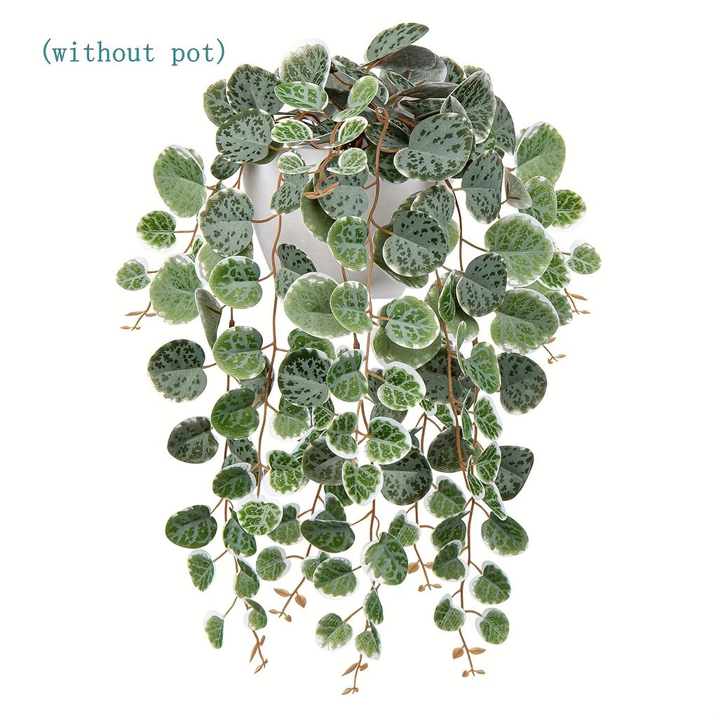 1PC Artificial Plants Vines Fake Hanging Eucalyptus Leaves Plastic Foliage Wall Hanging Rattan for Wedding Home Garden Decor
