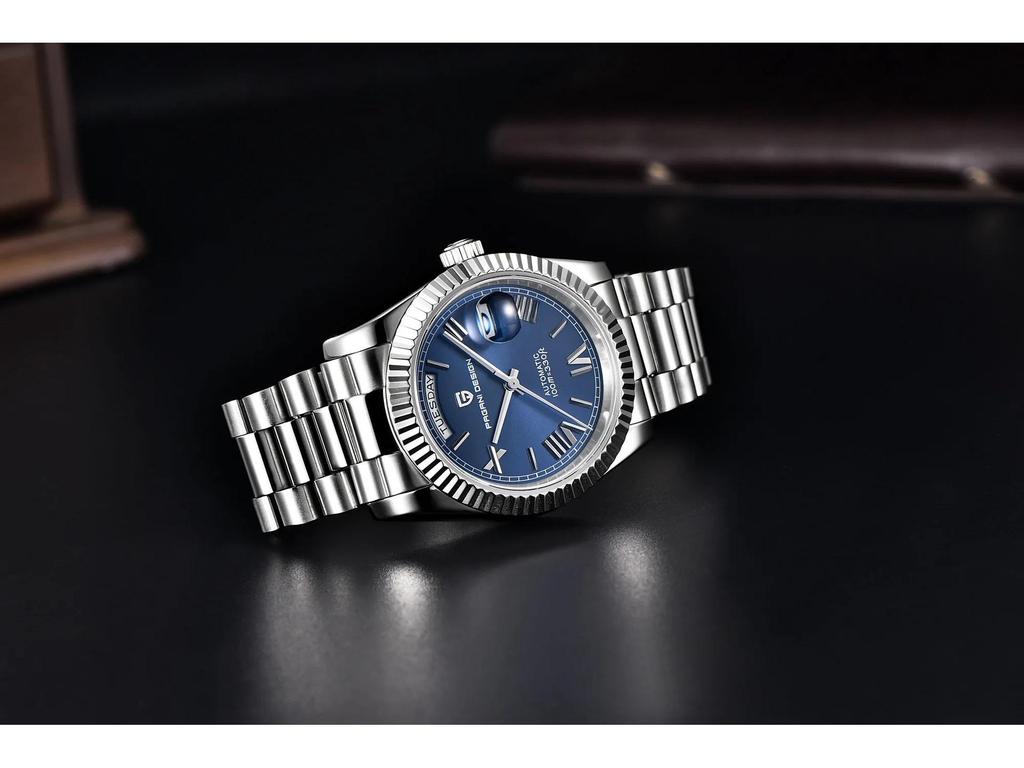 PAGANIDESIGN 40mm Men's Automatic Waterproof Wristwatch with Date and Day Display, Model 1783