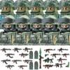 Commando Urbano Forze Speciali Figure Militari Blocchi da Costruzione SWAT Esercito USA Ucraina Soldati Assalto Fanteria Scudo Armi Giocattoli
