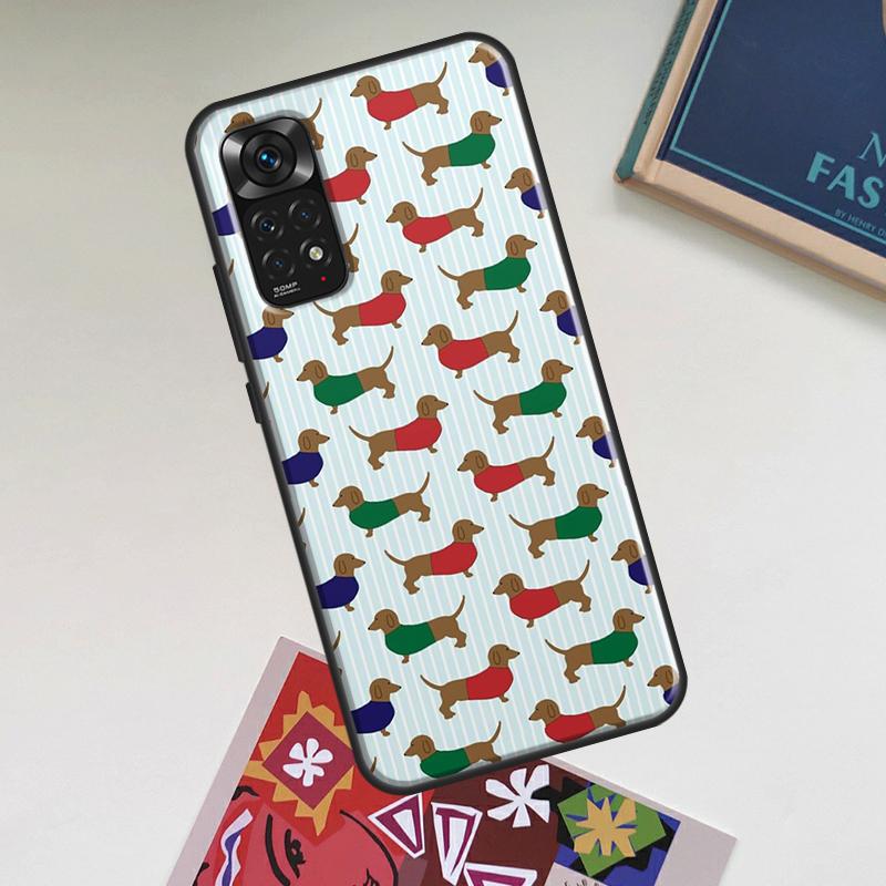 Dachshund Sausage Dog Case For Xiaomi Redmi Note 12 Pro Plus 8 9 10 11 Pro 8T 9S 10S 11S 12S 9C 10A 10C 12C Cover