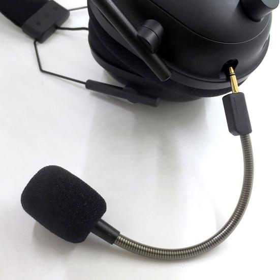 Gaming Headset Microphone Replacement for BlackShark V2 V2Pro V2SE 3.5MM Detachable Noise Reduction Wireless Headset Boom MIC with Foam