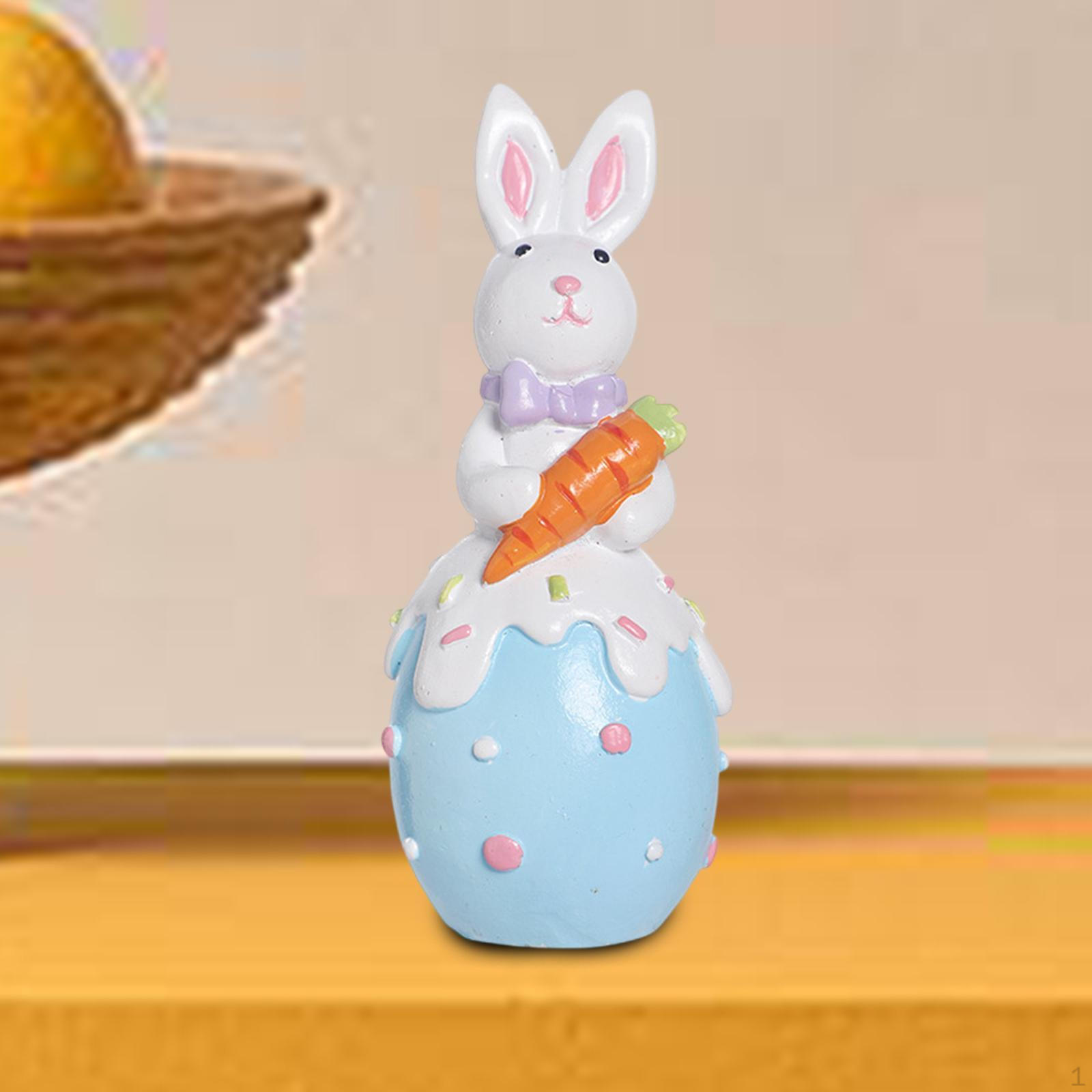 

Фигурка кролика, скульптура кролика для декора дома и офиса синий