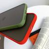 Simple Matte Contrasting Frame Skin Feeling Case 12 Mobile Phone Case 11Pro/Max/XR Silicone/8plus Women's Anti-drop