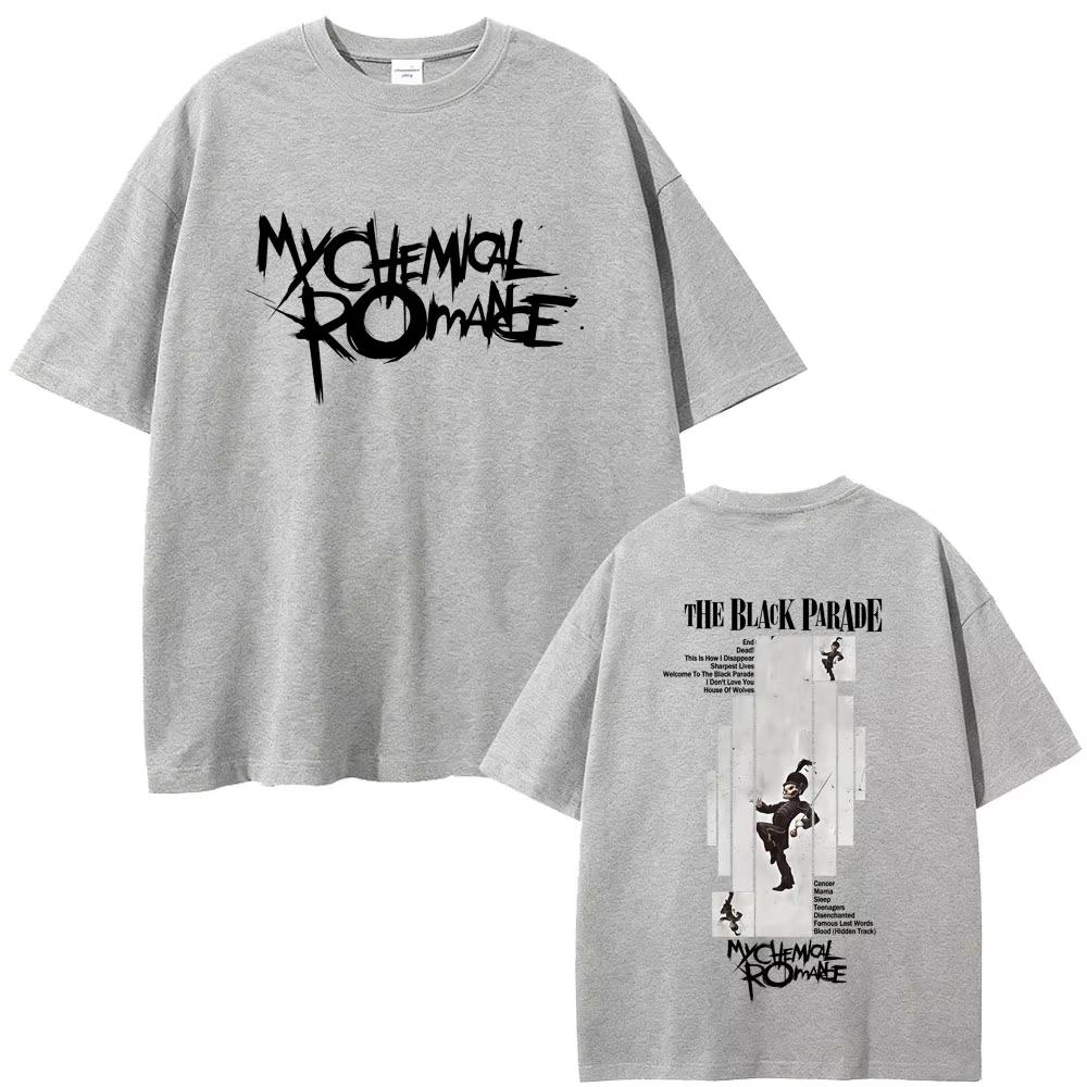 My Chemical Romance Album Graphics Cotton Shirt Men Retro Fashion New Summer Hip Hop Unisex Short Sleeve Loose Tshirt Fan Gift