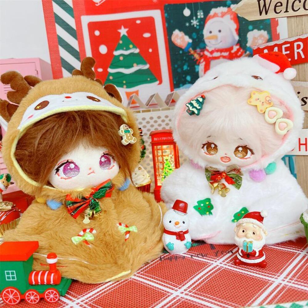 

Plush Cloak 20CM Cotton Doll Clothes Snowman Plush Toys Clothes 20cm Cotton Doll style 1