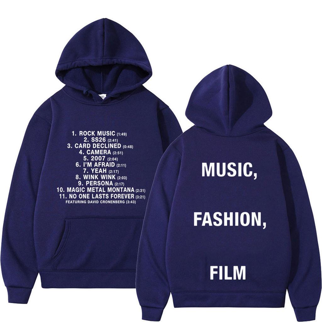 Album Music Film Tour Print Hoodie Men Women Fashion Sweatshirts Winter Loose Casual Hip-hop Pullover
