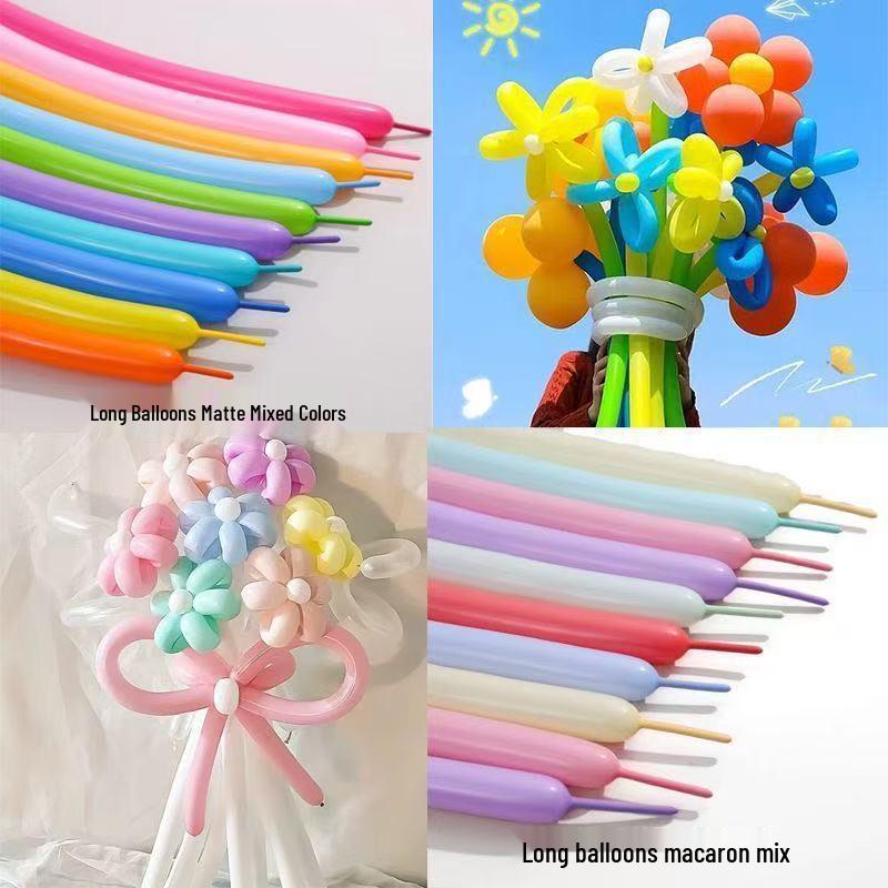 

260 Long Balloons: Cute Children’s Cartoon Shapes for Magic Decoration & Weaving Bouquets