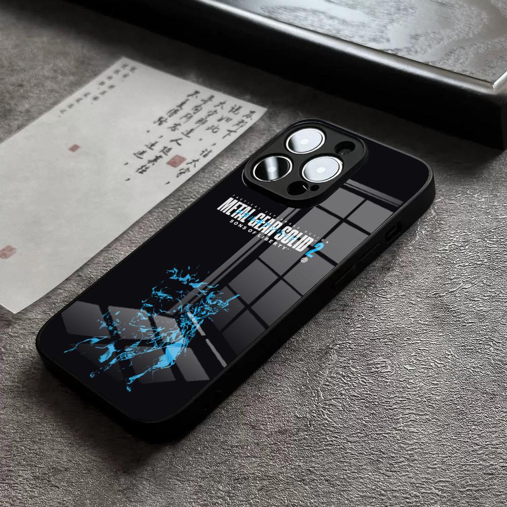 Metal Gear Solid Phone Case For IPhone 16 Pro Max 15 Plus 14 Pro 12 11 13 Mini X XR XS Max 8 7 Plus SE Glass Cover