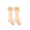 Summer Baby Girl Socks Cute Big Bows Soft Cotton Elastic Solid Color Mesh Newborn Socks Knee High Long Toddler Girl Socks