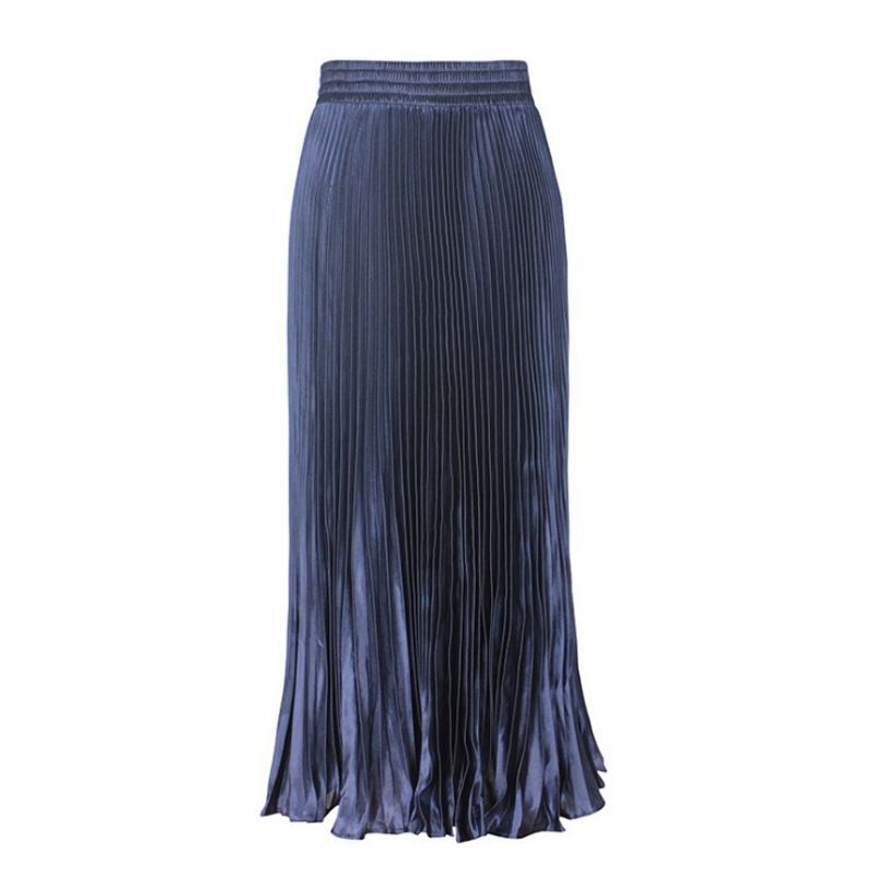 Solid Color Elastic Waist Bag Hip Skirt Pure Color Elastic Waist