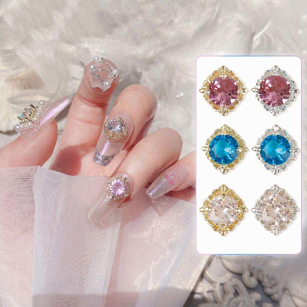 Buy Hollow 3D Nail Jewelry Zircon Nail Art Decorations Nail Art Rhinestones Bridal Accessories