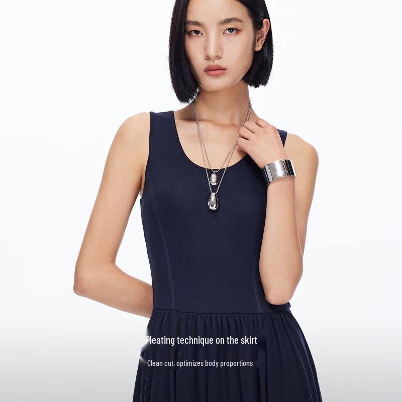 Veromoda Lyocell Wool Blend Sleeveless Maxi Dress