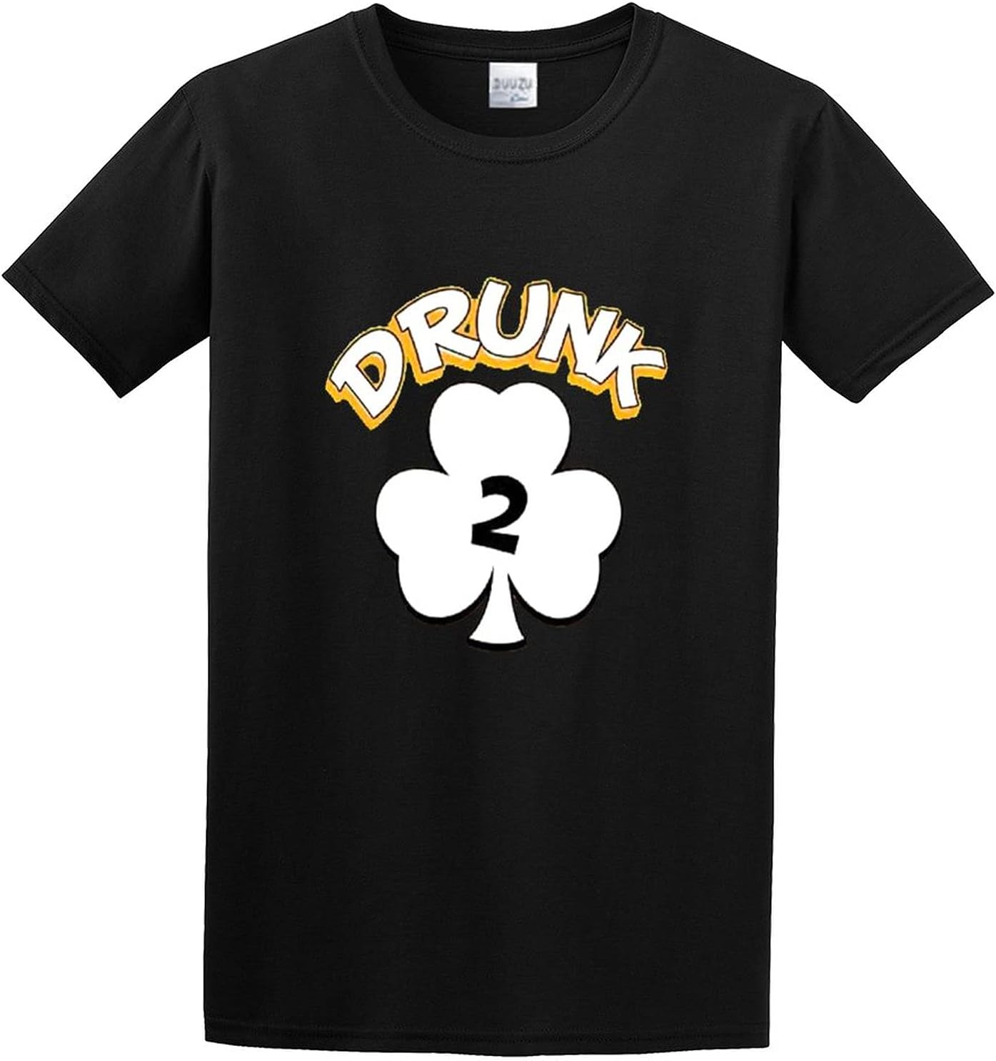 Allntrends Drunk 1 6 St Patrick s Day Shamrock Drunk Unisex Short-Sleeve T-Shirts Black 3XL чёрный