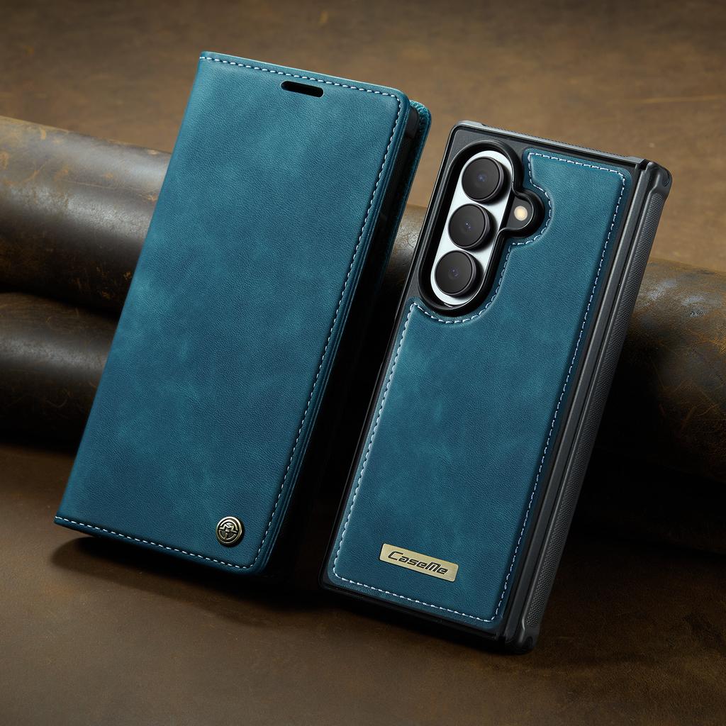 Custodia a Flip in Pelle per Samsung Galaxy Z Fold 8 Ultra Cover per Telefono con Supporto Slot per Carte e Contanti Custodia Bumper(Forte Magnete Posteriore)
