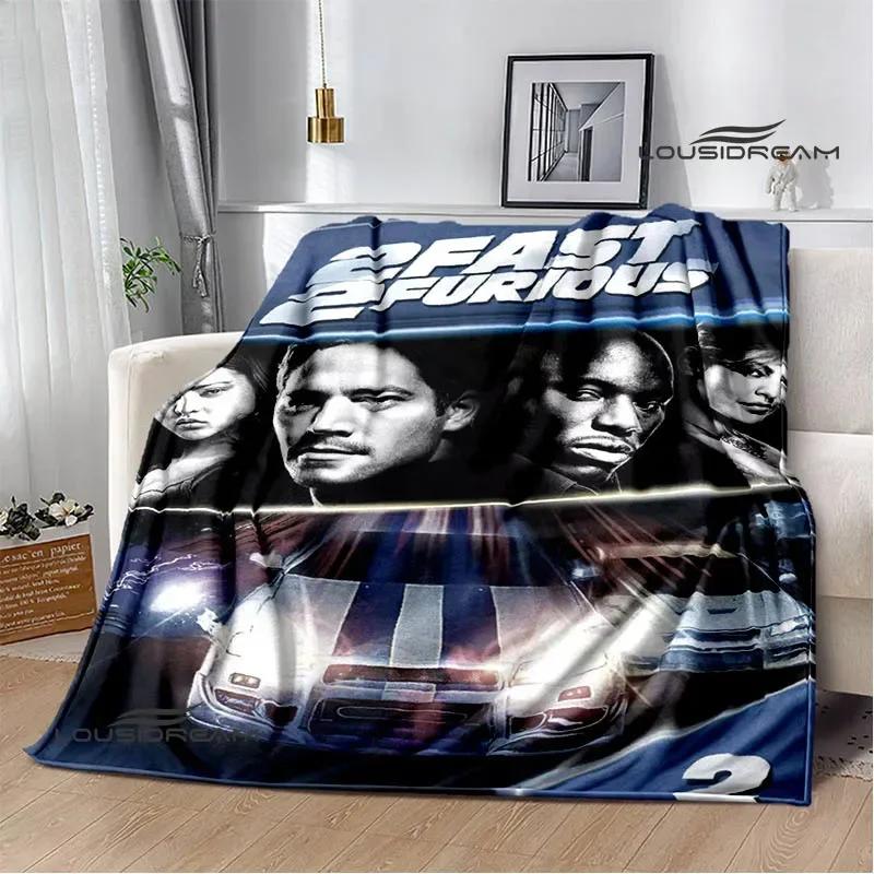 Fast & Furious Print Blanket Picnic blanket blankets for beds Flange Warm blanket Home travel blankets bed linings birthday gift