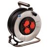 Metal Cable Drum Up To 40m, 3 Sockets 10314