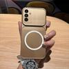 Metallic Finish Magnetic TPU Phone Case for Samsung Galaxy A17 4G/5G,A16,A15,A14 LTE,A13 5G,A05s,A04s Shockproof Matte Soft Cover