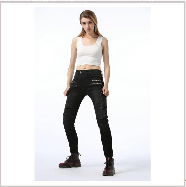 LOONG+BIKER+Women's Harley Style Jeans+Motorcycle Cycling Casual Motorcycle Racing Anti Drop Pants