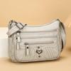 Ladies' Soft Leather Large Capacity Crossbody Shoulder Bag