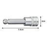 Tone Ball Point Hexagonal 10mm Width HP3BH-10 Socket, 9.5mm (3/8") Drive,