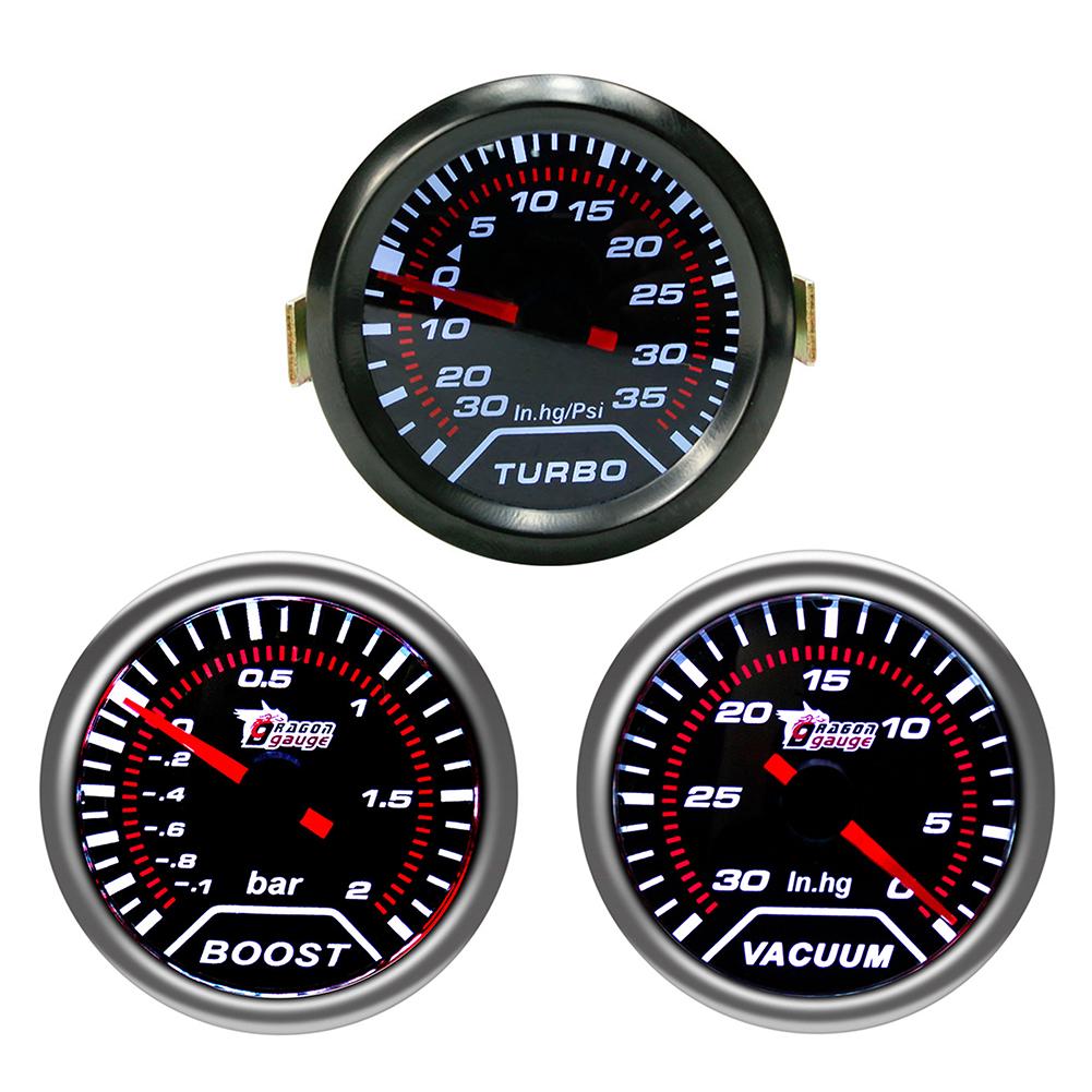 Buy Universal 52mm 2" LED Car Boost/Vacuum/ Turbo Boost Pressure Gauge Meter Dials Psi 12v at