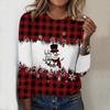 2025 Herbst & Winter Damen Neues Lässiges Rundhals Langarm Oberteil 3D Weihnachtsmuster Ideales Halloween Weihnachtsgeschenk