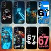 Six Seven 67 Phone Case For Samsung S26,25,24,21,22,23,30,20,Ultra,Plus,Fe,Lite Black Soft Cover