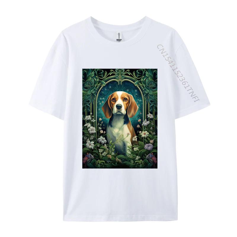 Beagle Dog In Vintage Tshirt Male Tops Print Tees Custom Tees Red And Black Graphic T Shirt Drop Shipping