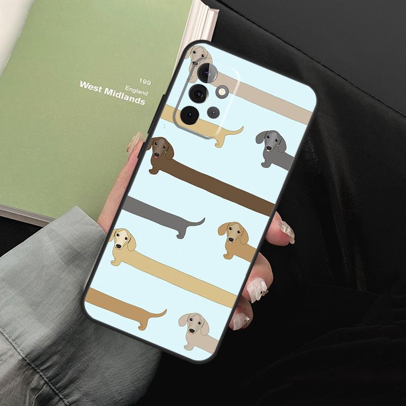 Sausage Dog Love For Samsung Galaxy A05 A06 A36 A26 A16 A54 A34 A14 A22 A32 A52 A55 A35 A15 A53 A13 A56 Case