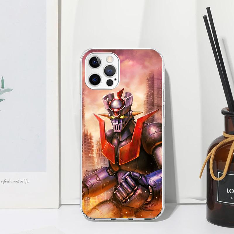 M-Mazinger Z Anime Phone Case For Iphone 17 Air 16 15 Plus 16E 14 Pro Max 13 Mini 12 11 7 8 SE Fundas Soft Back Cover 17 Air 16