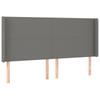 Box Spring Bed with Mattress Dark Grey 200x200 cm Fabric